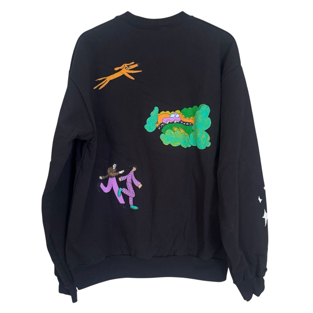 Rainbow Kitten Surprise Kitty Folk Crewneck Sweatshirt - Picture 2 of 5